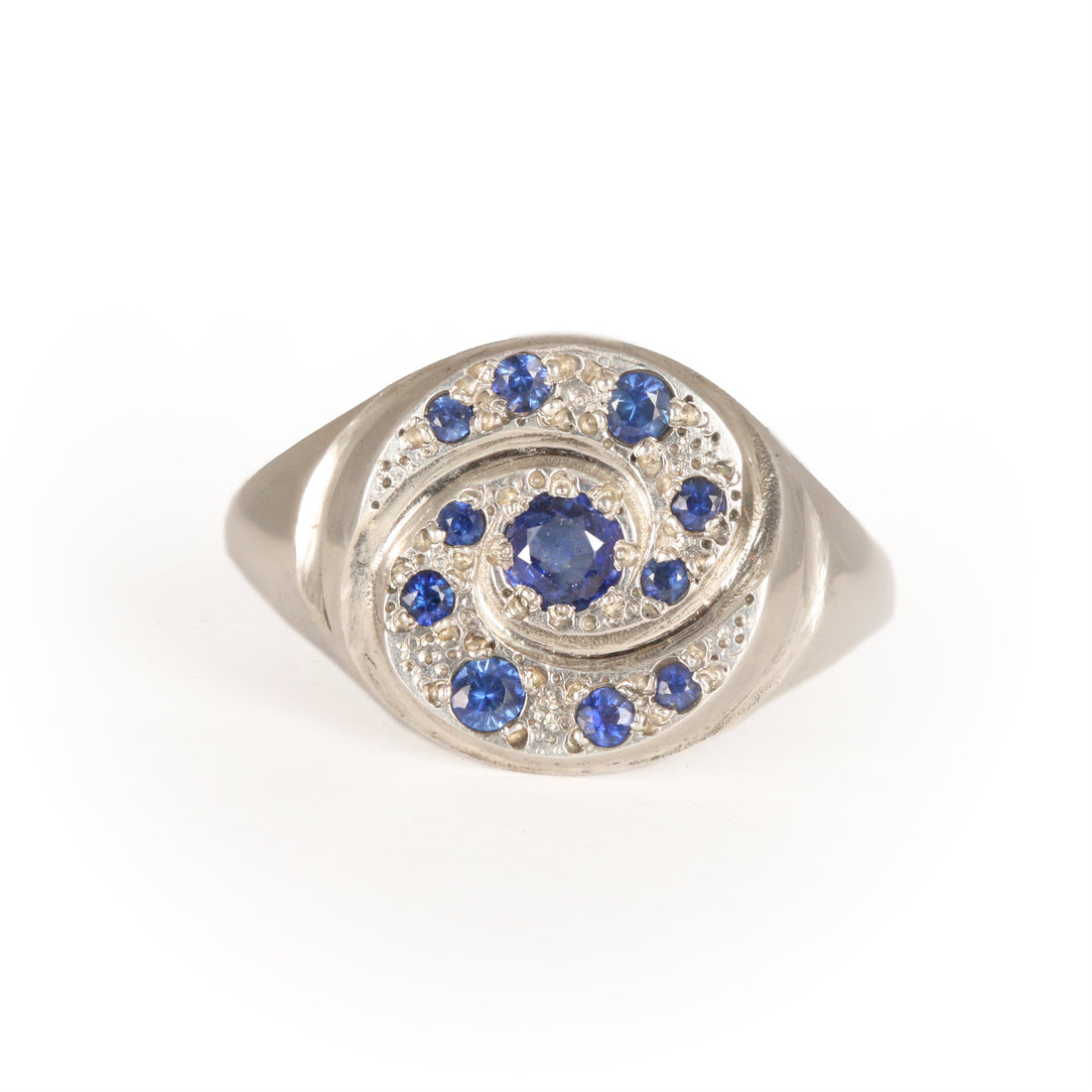 Galaxy Sapphire Signet Ring