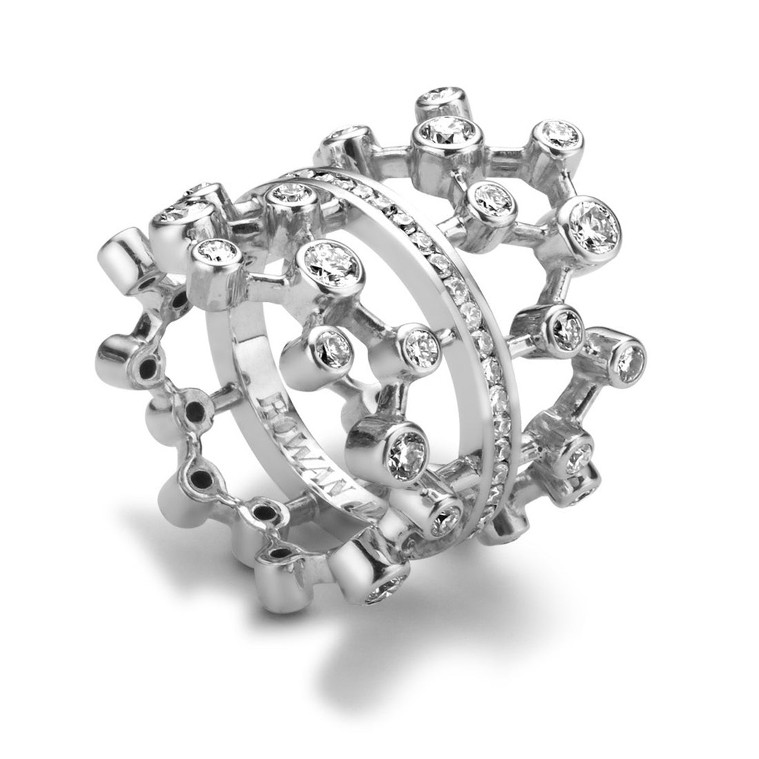 Diamond Dendritic Ring
