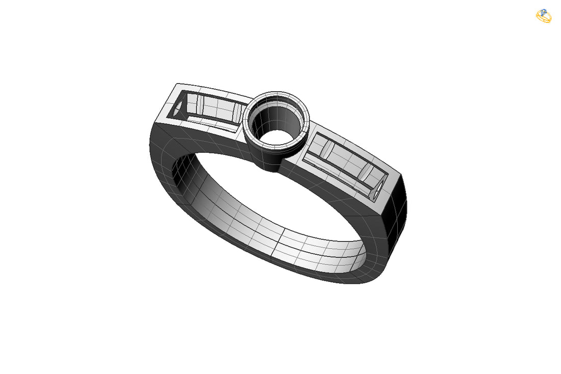 CAD Channel Set Ring – Alexander Davis