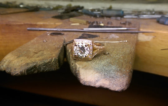 Brilliant Cut Diamond Engagement Ring in 18ct Rose Gold