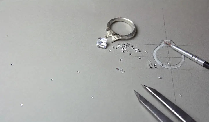Making bespoke engagement rings by Alexander Davis Jewellery in London
