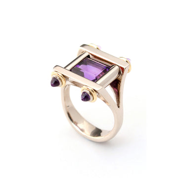 Amethyst Bullet Ring