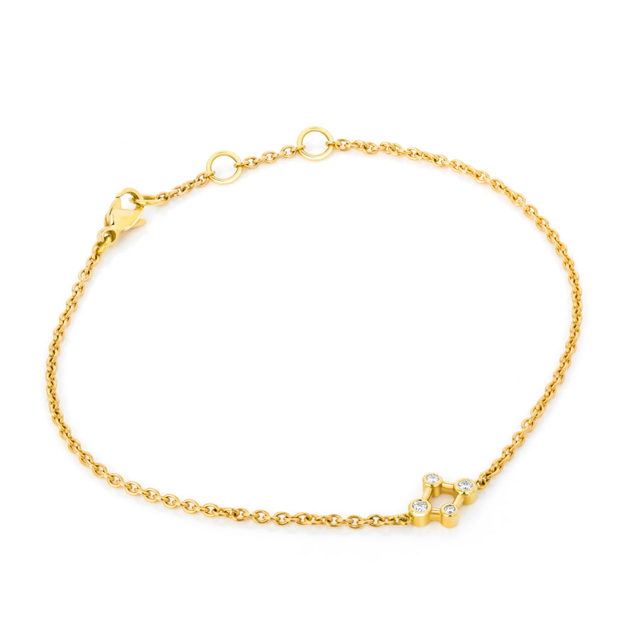 Atomic Gold 18ct Yellow Gold Atomic Micro Diamond Bracelet – Alexander Davis