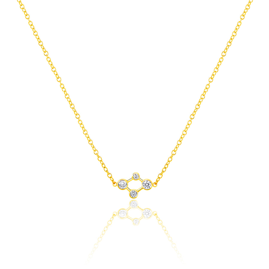 Atomic Gold 18ct Yellow Gold Atomic Micro Diamond Necklace – Alexander Davis