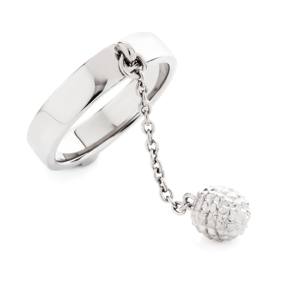 Typhoon Palace Gunmetal Shackle Ring