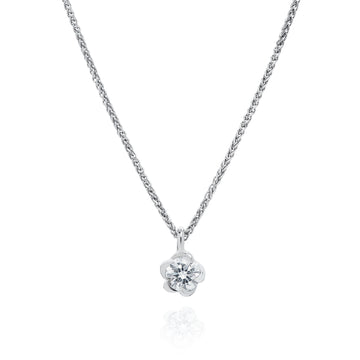 Platinum 0.36ct Deadly Nightshade Diamond Pendant