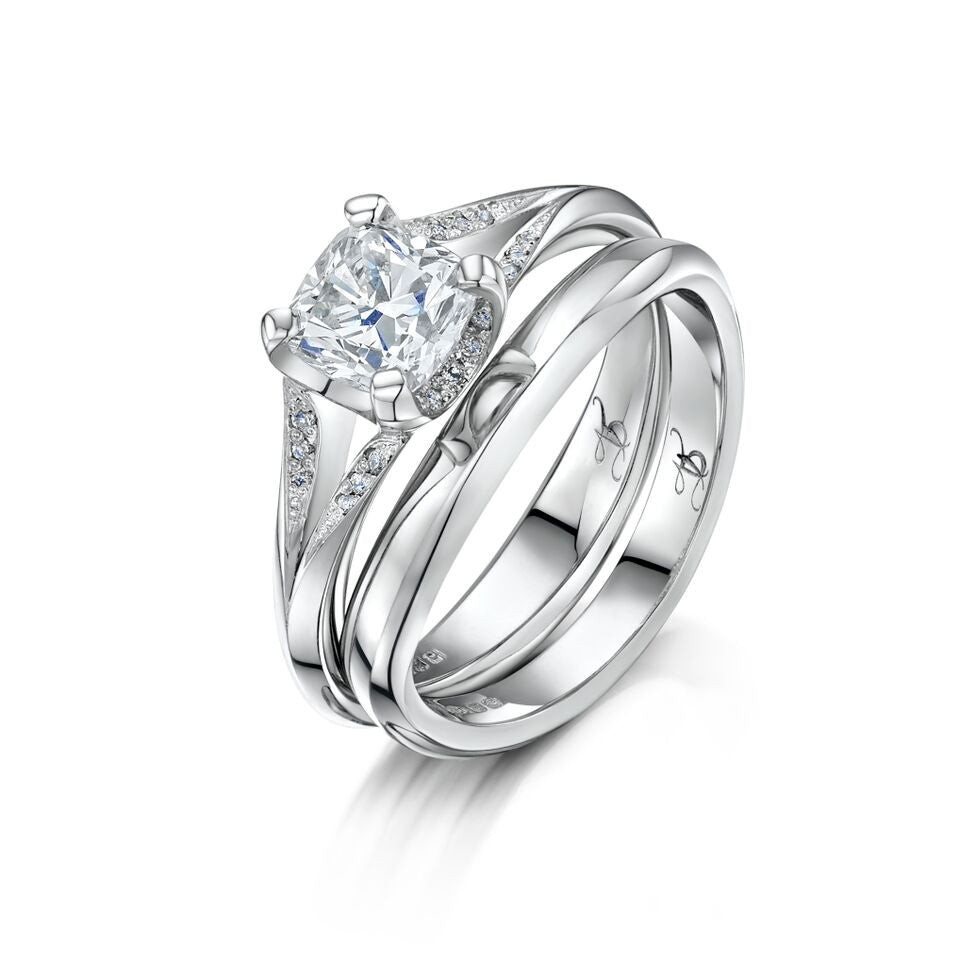 Platinum and Diamond Magical Engagement Ring