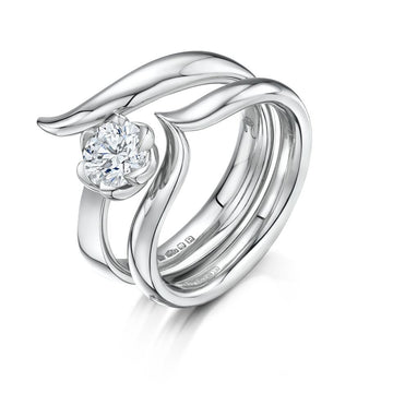 Platinum and Diamond Oasis Engagement Ring