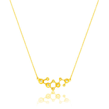 Gold Vermeil Atomic Sphere Necklace