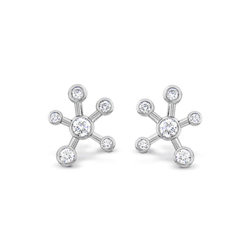 Dendritic Diamond Earrings