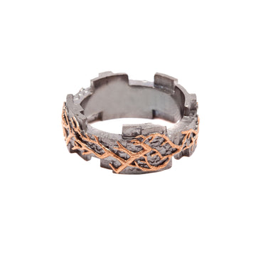 Typhoon Palace Gunmetal Interlocking Ring