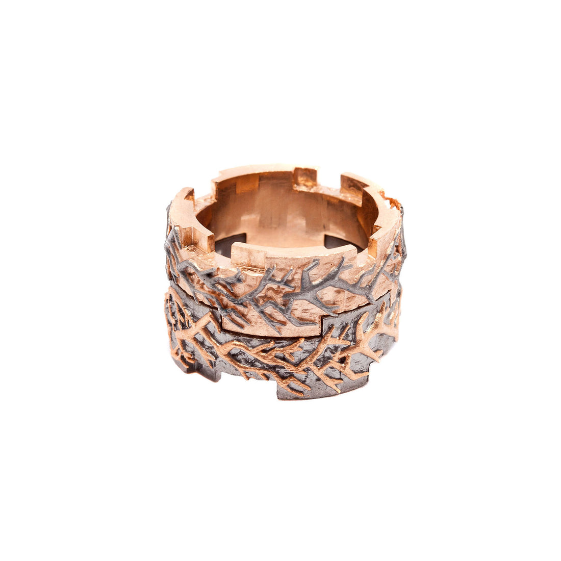 Typhoon Palace Rose Gold Interlocking Ring
